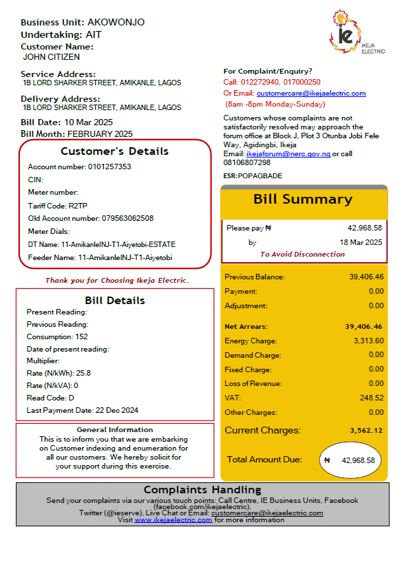  Minol USA business utility bill 